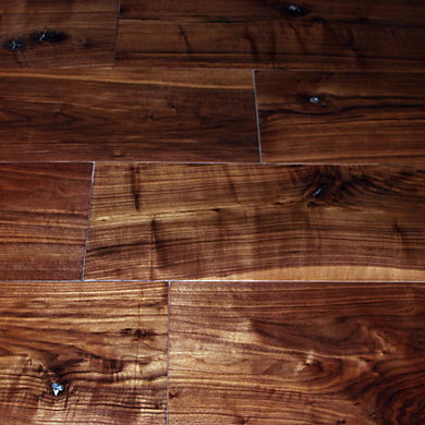 12" Wide Plank Black Walnut Flooring