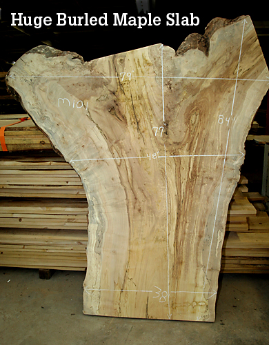 Hugh Burled Maple Slab